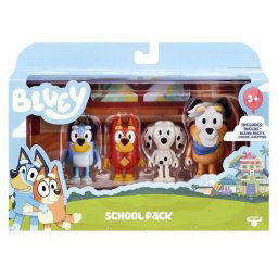 Bluey Figures 4pack School pack