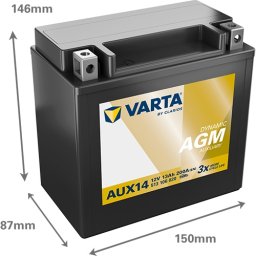 Baterie auto Varta Dynamic AUX14 AGM 13Ah 200A