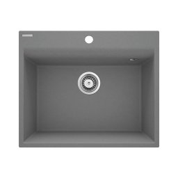 Deante ZRC_S10A - Chiuvetă de bucătărie CORIO 50 x 60 cm, granit, gri metalizat