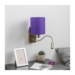 Lampă LED de perete BRILAGI NUBILA 1xE27/25W/230V + LED/3W crom mat/mov