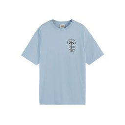 SCOTCH & SODA T-Shirt Regular Fit Front And Back Artwork 180049 SC420 sky blue