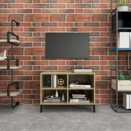 Comoda TV cu picioare de metal, stejar sonoma, 69,5x30x50 cm GartenMobel Dekor