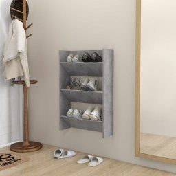 Pantofar de perete, gri beton, 60x18x90 cm, PAL GartenMobel Dekor