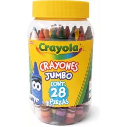 Crayola: Creioane cerate gigant, în cutie de plastic - 28 bucăți.
