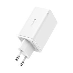 Incarcator de retea GAN6 Pro Fast Charger, 2xUSB-C + 2xUSB, 65W Alb