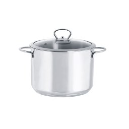Oala 1.4l cu capac din sticla Kulinaria Metalacinox/24cm/8l