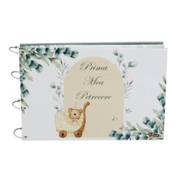 Guest Book Botez – carte mesaje invitați - Prima mea petrecere, Frunze - ILIF505064