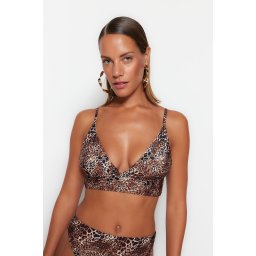 Top bikini triunghi Trendyol Animal Print
