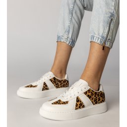Gemre Adidași damă Toris cu model leopard alb-negru