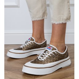 Gemre Adidași maro de damă cu platformă Greta