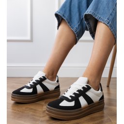 marka niezdefiniowana Adidași negri de damă pe platformă Serila
