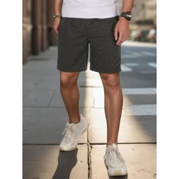 Pantaloni de trening gri închis pentru bărbați