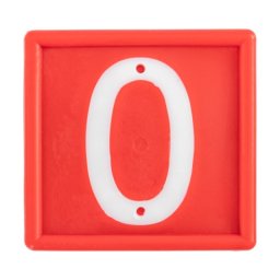 Cifre pentru curea de marcaj animale, nr. 0, 10 buc.