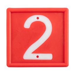 Cifre pentru curea de marcaj animale, nr. 2, 10 buc.