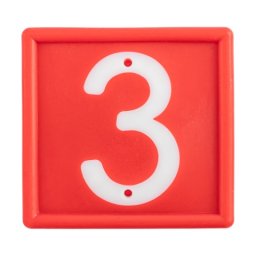 Cifre pentru curea de marcaj animale, nr. 3, 10 buc.