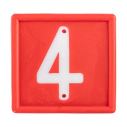 Cifre pentru curea de marcaj animale, nr. 4, 10 buc.