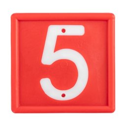 Cifre pentru curea de marcaj animale, nr. 5, 10 buc.