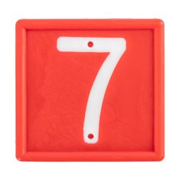 Cifre pentru curea de marcaj animale, nr. 7, 10 buc.