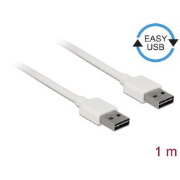 Delock Cable USB AM-AM 2.0 1m Easy-USB White