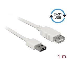 Delock Cable USB AM-AF 2.0 1m Easy-USB White