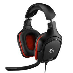 Casti Gaming Logitech G332 Black/Red