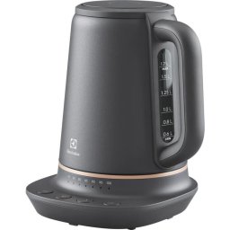 Fierbator Electrolux E7K1-6BP, 2400W, temperaturi predefinite 40-100 ° C, Metal Perlat Negru