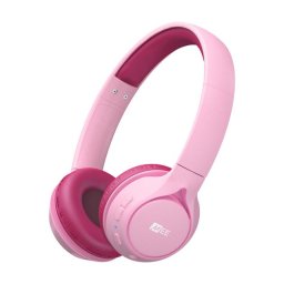 MEE AUDIO KIDJAMZ KJ45BT - Casti Bluetooth de ascultare sigura pentru copii cu limitator de volum si microfon - Roz