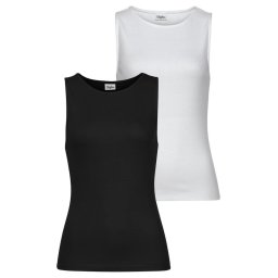 BUFFALO Top negru / alb