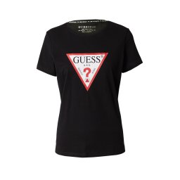 GUESS Tricou roșu / negru / alb