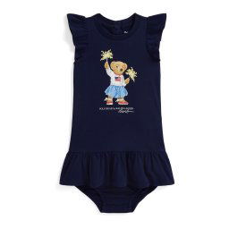 Polo Ralph Lauren Rochie albastru marin / albastru deschis / maro / galben