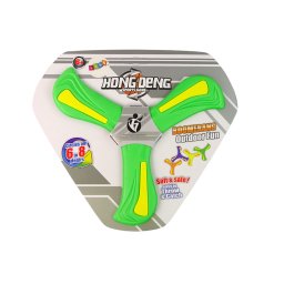 Disc de aruncare zburător Boomerang verde pentru copii
