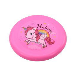 Disc zburător frisbee unicorn roz 20cm