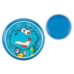 Disc zburător frisbee cu dinozaur albastru 20 cm