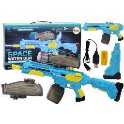Pușcă cu apă automată M416 cu baterie albastră