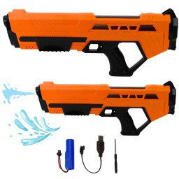 Pistol cu ​​pușcă cu apă, electric, automat, portocaliu