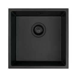 Chiuvetă de bucătărie Deante ZQA_N10A CORDA 44x44 cm granit/negru