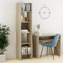 Biblioteca, stejar Sonoma, 40x35x180 cm, PAL GartenMobel Dekor