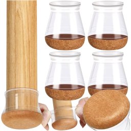 Set 4 Protectii Antizgariere pentru Picioare Scaune din Fetru/Pasla 25x28 mm
