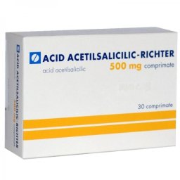 Acid Acetilsalicilic Richter 500 mg, 30 cpr