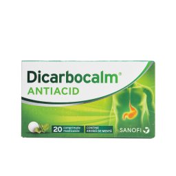 Dicarbocalm antiacid, 20 comprimate masticabile