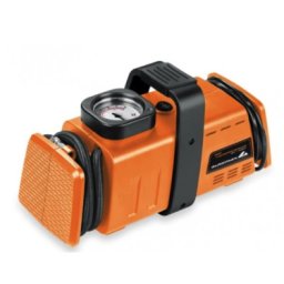 Set compresor ORANGE si 3 adaptoare pentru umflat mingi si saltele