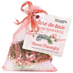 Sare de Baie Ritual Romantic cu Namol si Trandafiri 63g Techir