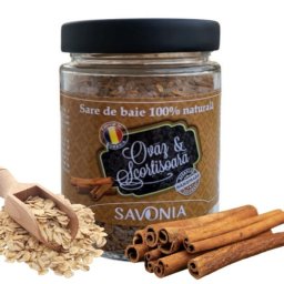 Sare de Baie cu Ovaz si Scortisoara 350g Savonia