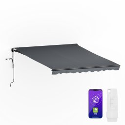 Blumfeldt Copertină CloudShade, Control Inteligent, Protecție UV, Montare pe Perete (PG1CloudSh2.95x2.5DG)