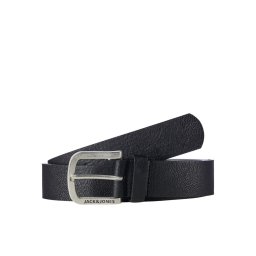 Jack & Jones Plus Curea 'HARRY' negru / argintiu