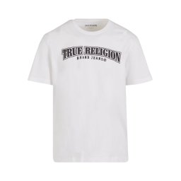 True Religion Tricou 'Nu Brush' negru / alb