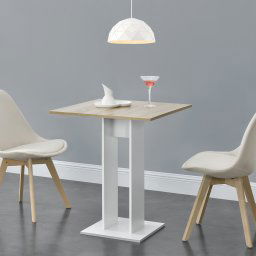 Masa bucatarie Lindesnes EW efect stejar/alb [en.casa] HausGarden Leisure
