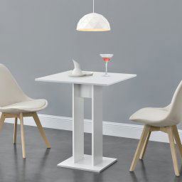 Masa bucatarie patrata Lindesnes W alb [en.casa] HausGarden Leisure