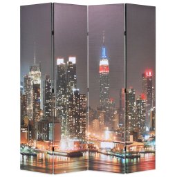 Paravan camera pliabil 160 x 170 cm, New York pe timp de noapte GartenMobel Dekor