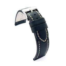 Curea ceas neagră piele vitel impregnata 18mm -377.01.18